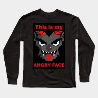 Angry face demon Long Sleeve T-Shirt